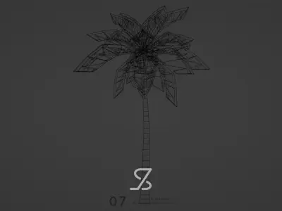 Palm Tree Free low-poly 3D model