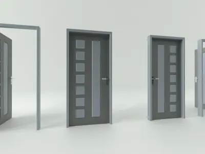 Door sets 6 3D model