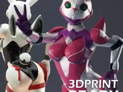 Sexy Space Bunny 3D print model