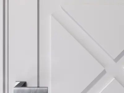 Interior door in classic style 3D model