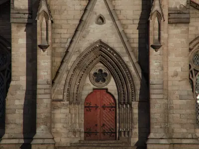 Square Tower Gothic Church 3D model