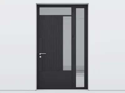 Aluminium door 179 3D model