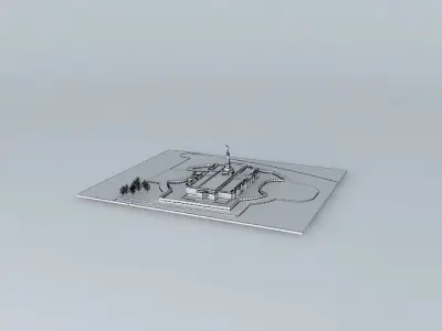 LDS. Temple Oklahoma City. Templo Mormon. 95th. operating tem... Free 3D model