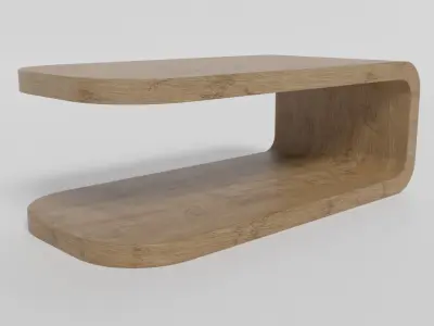 Minimalist Coffee Table Free low-poly 3D model