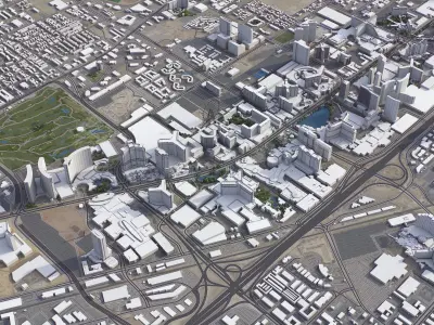 Las Vegas - 3D City Model Low-poly 3D model