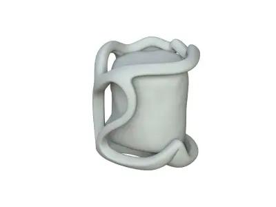 SciFi Shape Object Low Poly Low-poly 3D model 23