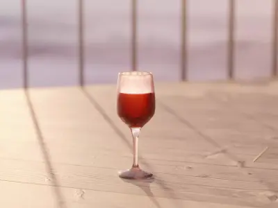 wine glass Free 3D model