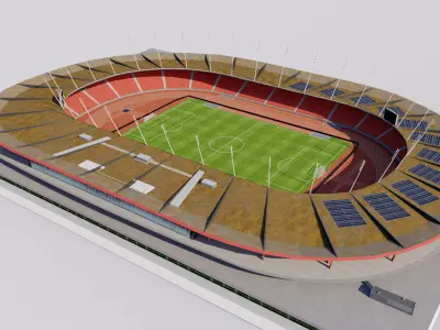 Letzigrund Stadium - Zurich Switzerland 3D model