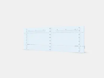 NORDLI Headboard 1 Low-poly 3D model