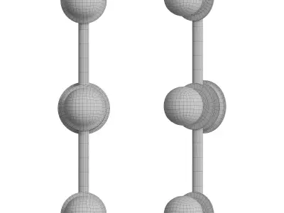 Nodes Large Sconce 3D model