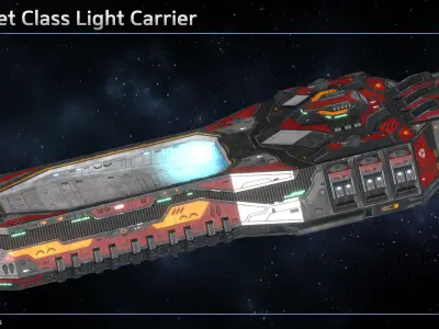 Spaceship Cruiser Collection III 3D Model Pack