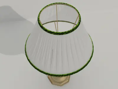 High-quality model of a table lamp with a lampshade 3D model