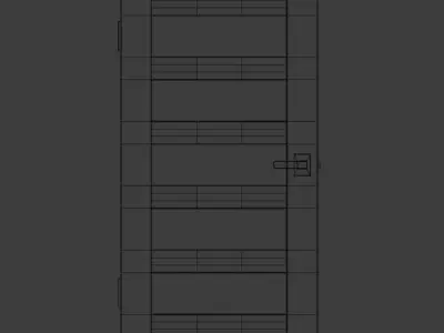 Modern Door Free 3D model