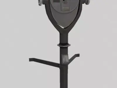 Coin binoculars Low-poly 3D model