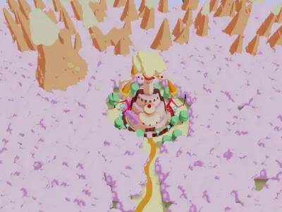 Candy Kingdom Low-poly 3D model