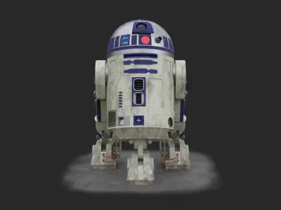 R2-D2 - Star Wars Low-poly 3D model