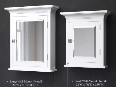 RH CARTWRIGHT MEDICINE CABINET 3D model