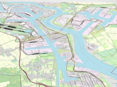  Port of Antwerpen Belgium 3D model