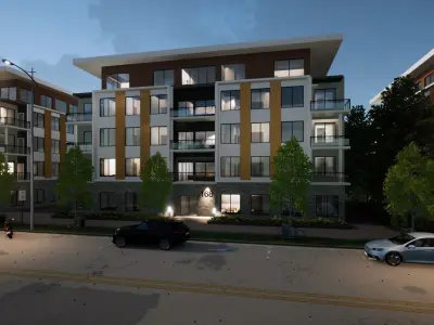 Low-Rise Condominium Revit and Twinmotion 3D model