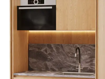 Mini kitchen 3D model