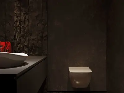 Bathroom 3D scene Free 3D model