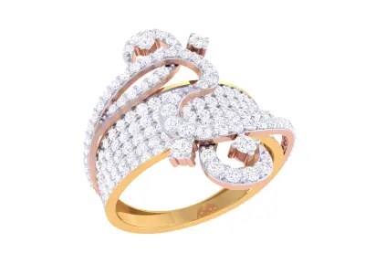  Women Ring MTL 3dm STL OBJ FBX Details 3D print model 55