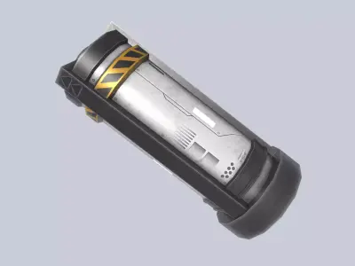 Scifi Powercell Low-poly 3D model