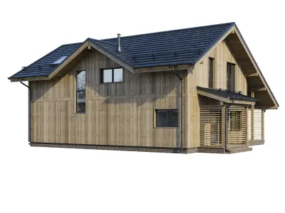 Modern house V102 3D model