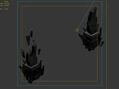 Magic Palace - Mountain - Stone tablet 3D model