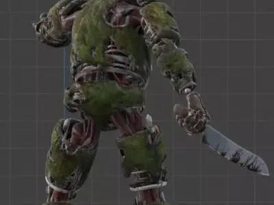 Springtrap 3d figure model from Five Nights at Freddys 3D print model