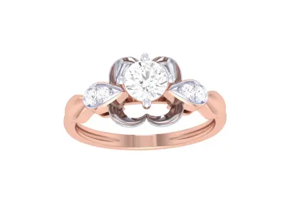  Women Ring MTL 3dm STL OBJ FBX Details 3D print model 8
