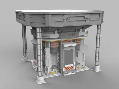 Sci Fi Modular Environment 12 3D model