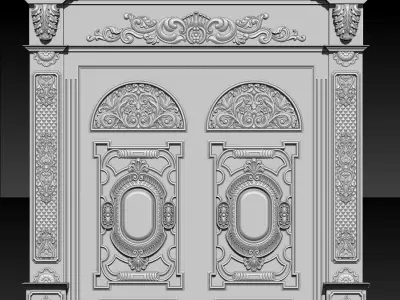 3D STL Models CNC Router - door 3D print model 3D print model