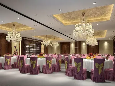 Business Restaurant - Coffee - Banquet  132 3D model