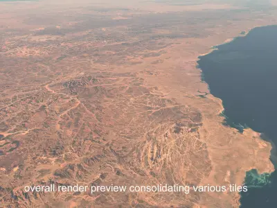 Mecca and the Red Sea coast of Saudi Arabia  3D Model Pack