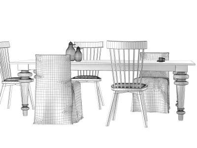 Dining Set 156 3D model