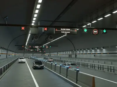 road tunnel 3D model