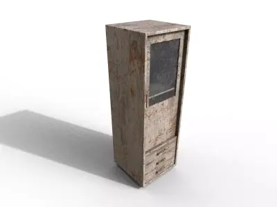 Old Modern Furniture 3D Model Terror Low-poly 3D model 2