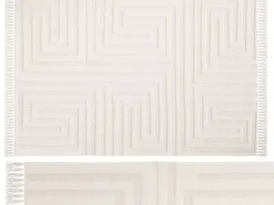 Labyrinth Hilo Tufted Rug 3D model