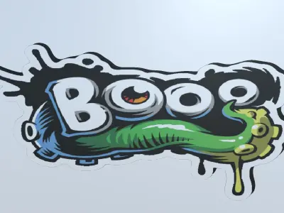 Graffiti Decals Pack Low-poly 3D model