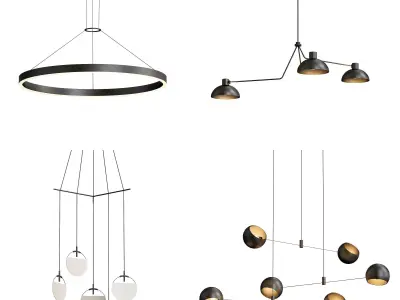 Liang pendant light 3D model
