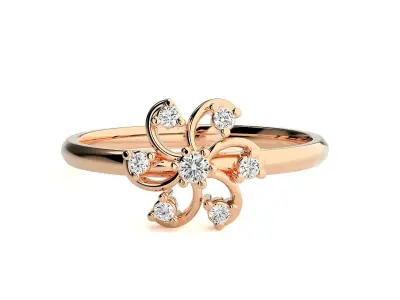 Women ring 3D print model 97
