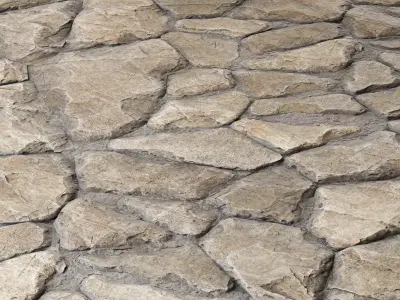 Mrf-Pavement Set29 Low-poly 3D model