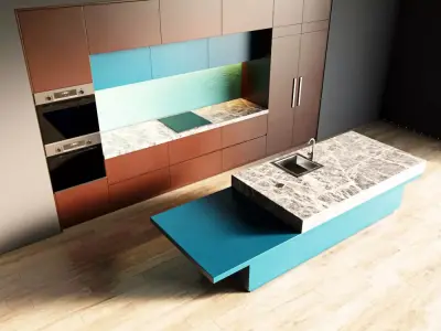 97-Kitchen1 matte 9 3D model