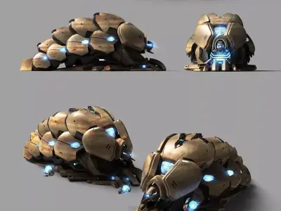Starcraft Reaver 3D print model