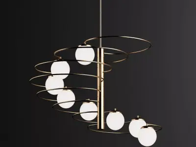 Ceiling light 3D model 102