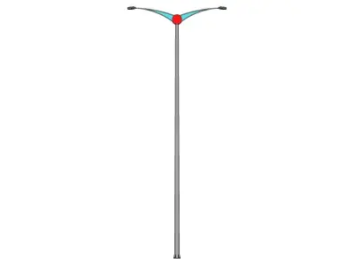Lamp Post - Light Pole - Light Post - Street Light 13 3D model
