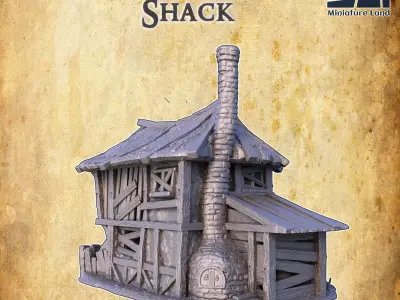 Graverobber Shack Tabletop Terrain 28 MM 3D print model