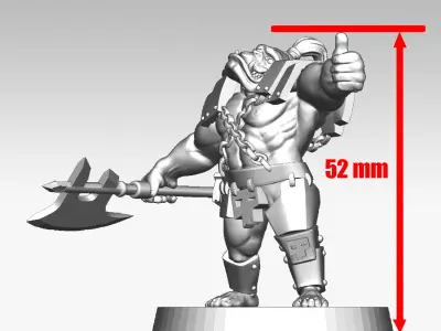 Orc soldier 3D print model 3D print model