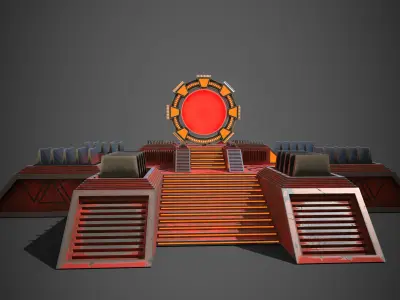 Star Gate Portal One Low-poly 3D model